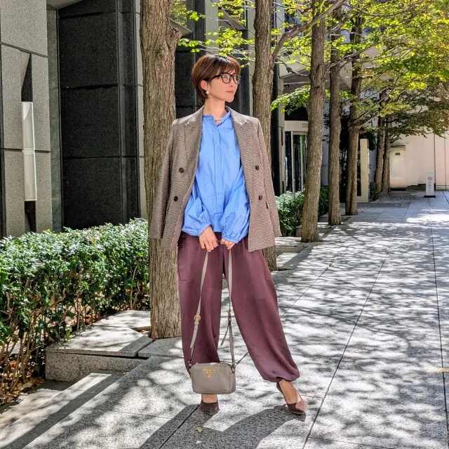 【ブラウンコーデ】ブラウン苦手さんにもおすすめのM7days艶カーゴパンツが今年も大活躍♡_1_3