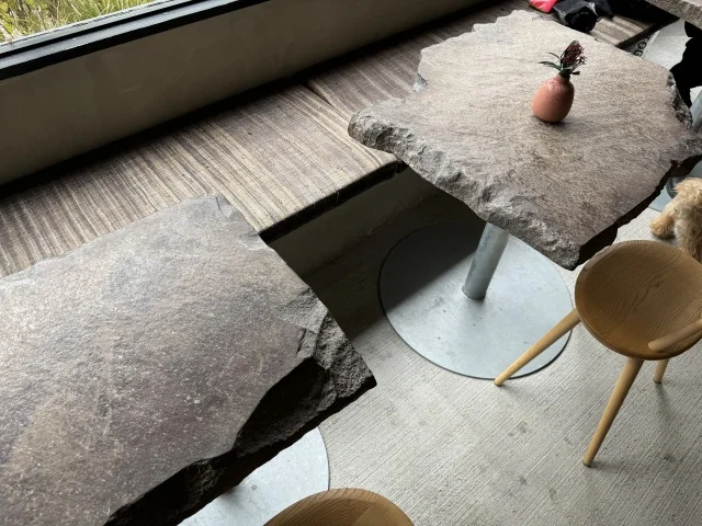 Table made from stone 