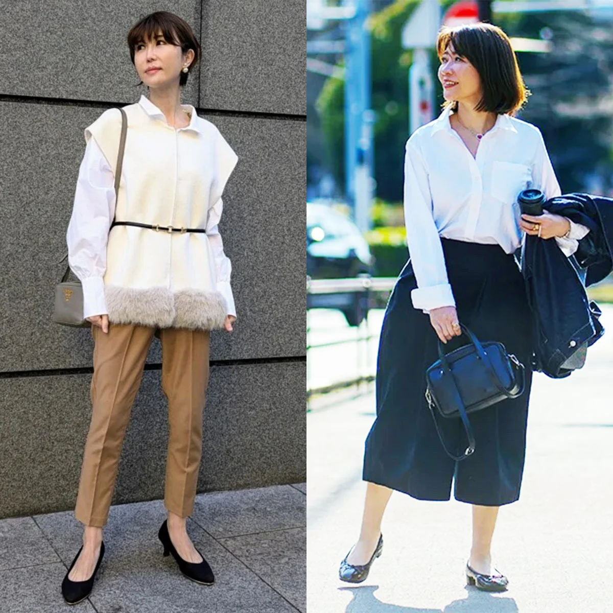 40代の白シャツ、悩まない！ 今っぽく洗練される選び方と大人フェミニンな着こなし