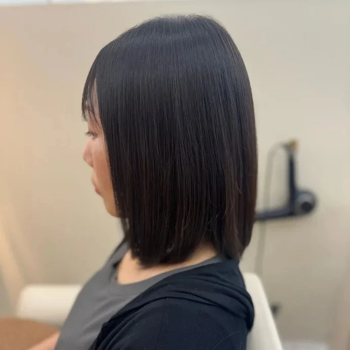 横から見た　人気ボブヘアスタイル8位の髪型