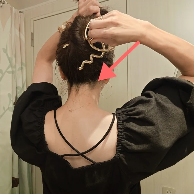 3COINSのヘアアクセサリーを使った夏の簡単ヘアアレンジ♪_1_3