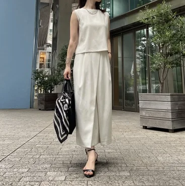夏コーデ救済！涼しく着回すきれいめセットアップ４Style._1_3