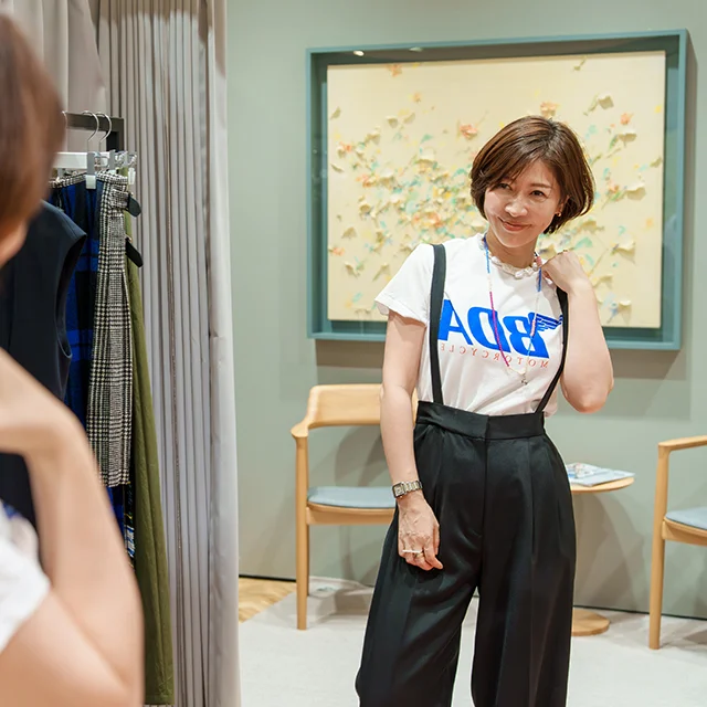40代きれいめファション　shopmarisol happyplusstore 横浜そごう　マリソル美女組　集英社　40代ファッションコーディネート