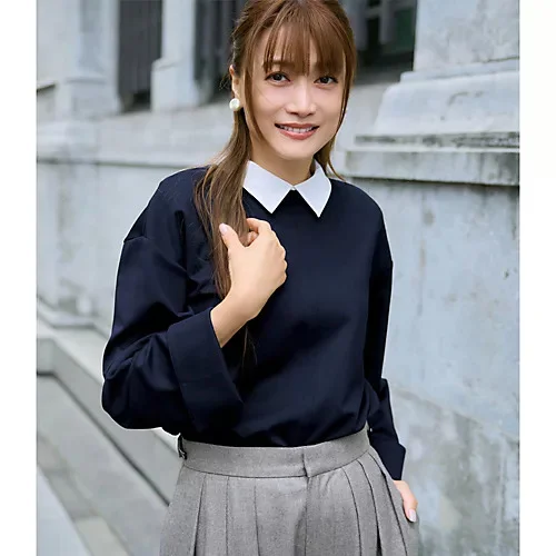 M7days 襟つき２WAYトップス