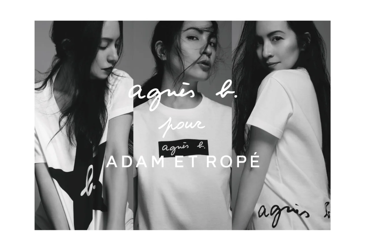 ADAM ET ROPÉがagnès b.とコラボレーション。ロゴをポイントにしたTシャツを発売。_1_1