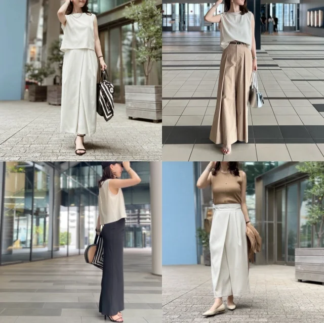 夏コーデ救済！涼しく着回すきれいめセットアップ４Style._1_12