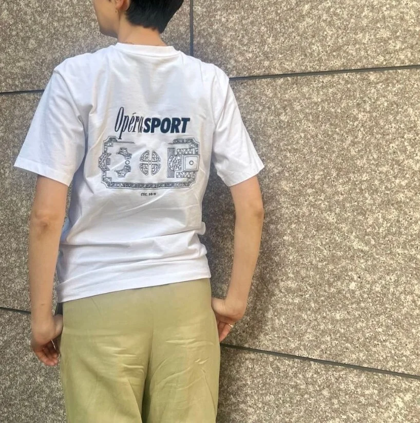 Opera SPORT　ロゴT　バックプリント　着画