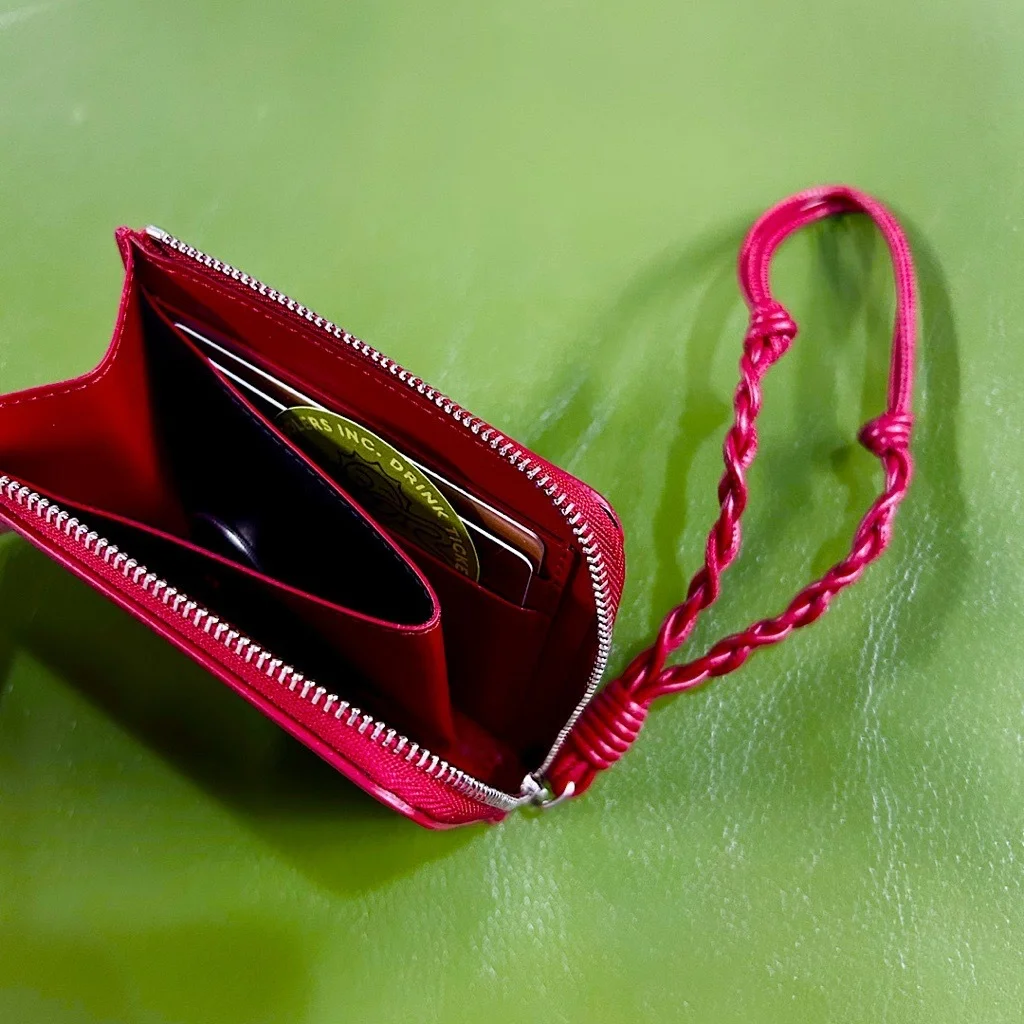 ジル サンダー タングル カードホルダー　ジッパーを開けたところ