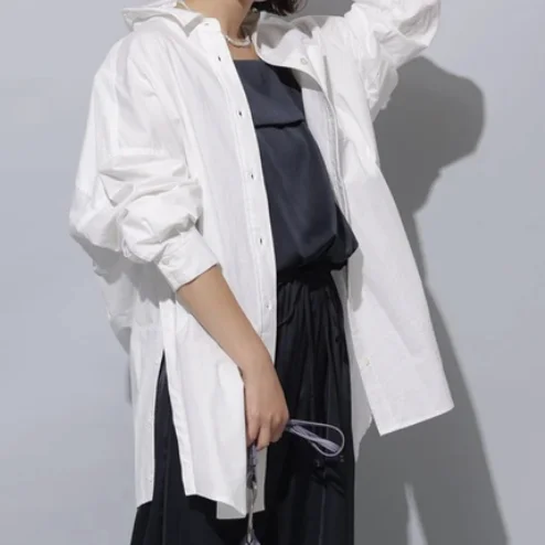 サイズ別で解説！アラフォーの白シャツ春コーデ｜ちょうどいい抜け感の作り方_1_2-1