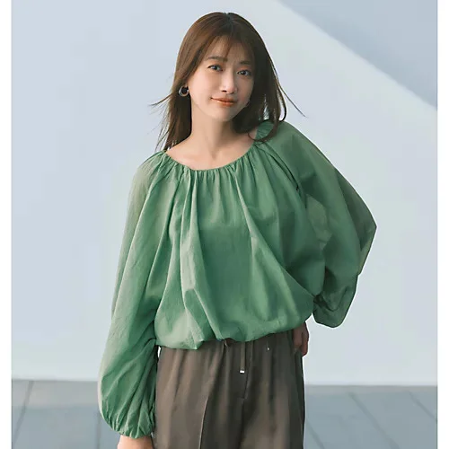 Devotion TWINS WILLOW パフスリーブギャザーブラウス