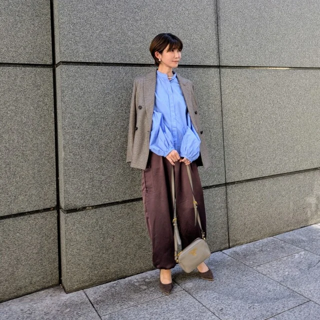 【ブラウンコーデ】ブラウン苦手さんにもおすすめのM7days艶カーゴパンツが今年も大活躍♡_1_4
