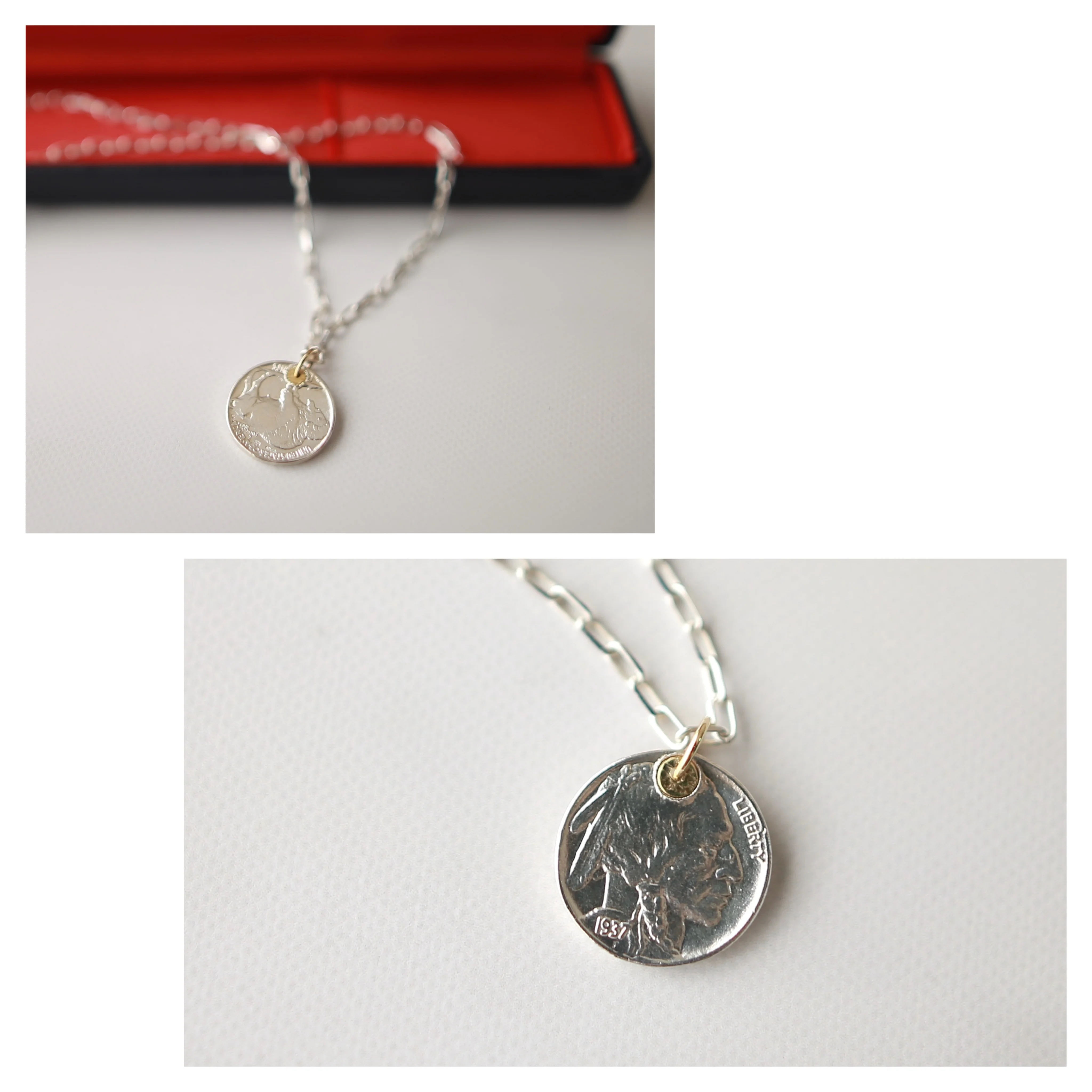 gigi シルバージュエリー　コインネックレス　artemis native coin necklace