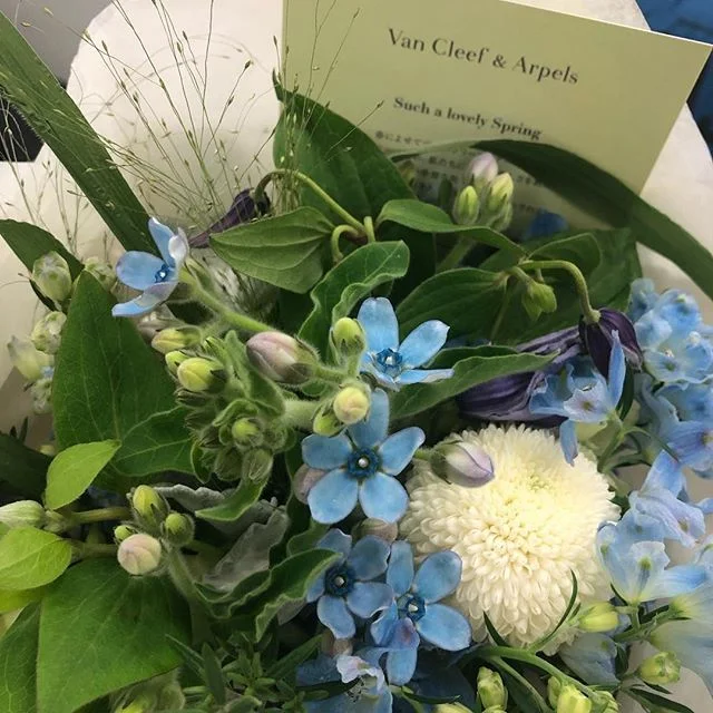 ヴァン クリーフ＆アーペルさんから春の訪れを祝福する花束を頂きました♪ _1_1