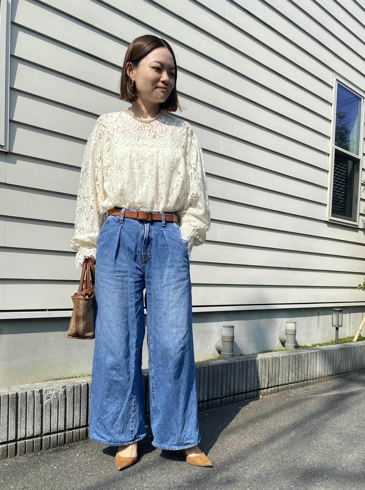 エムセブンデイズ 大人レースブラウス