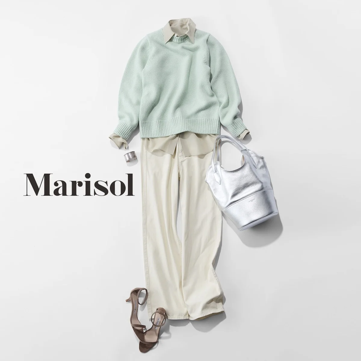 フレッシュなペールトーンで、初顔合わせのメンバーとランチミーティング【2026/03/24のコーデ】