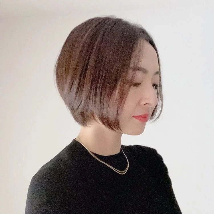 後ろから見た　アラフォーに合う人気ボブヘアスタイル８位