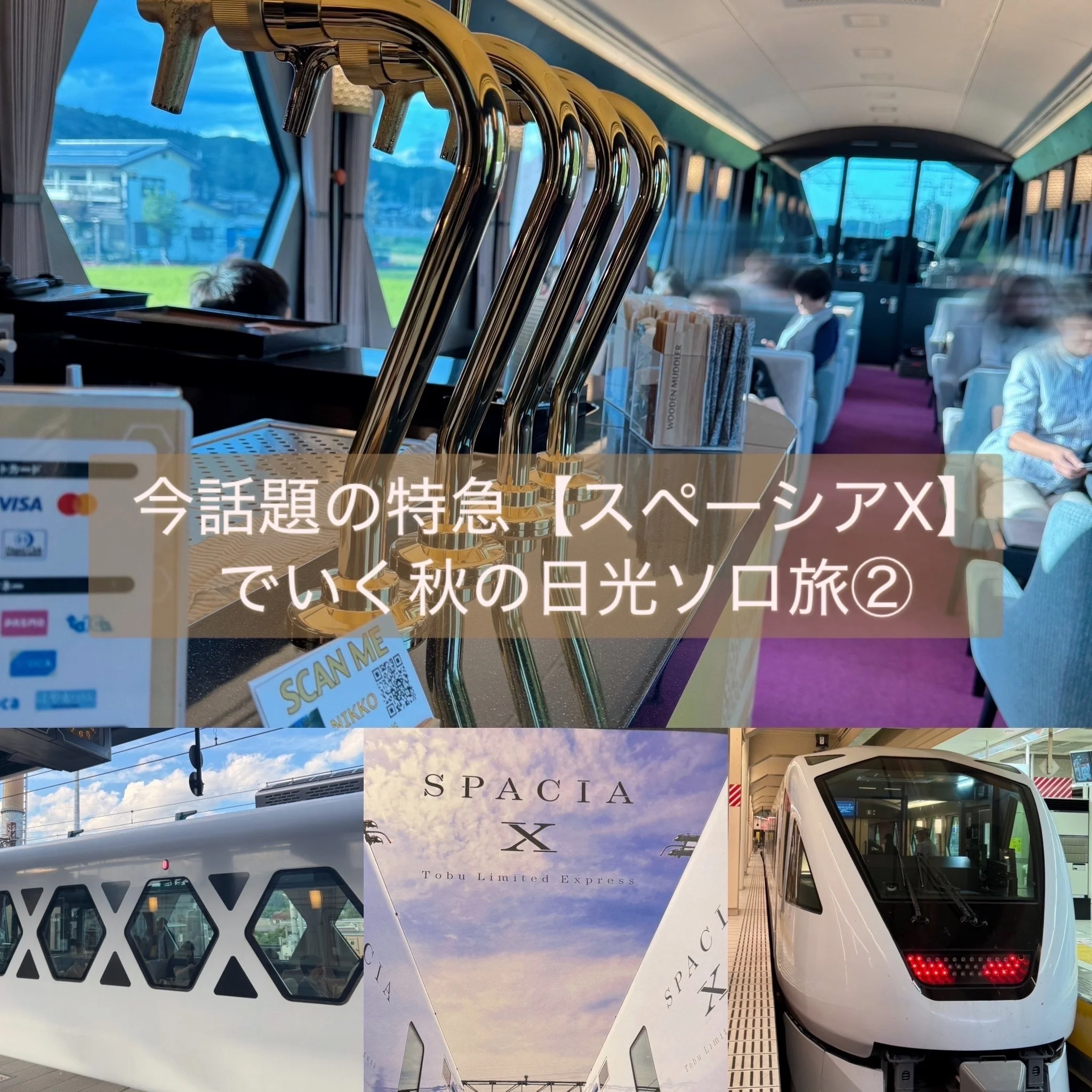 今話題の特急【スペーシアX】で行く秋の日光ソロ旅②