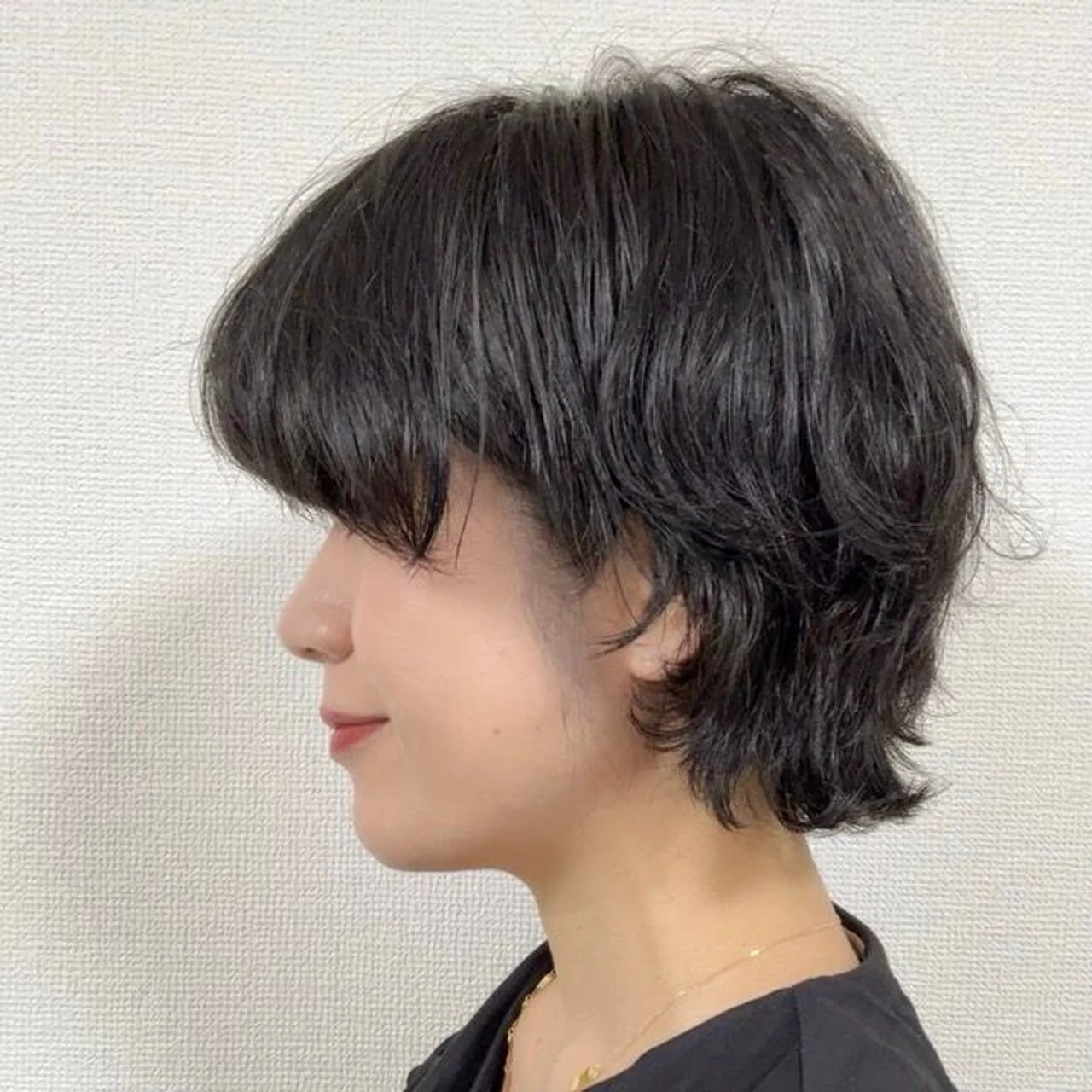 40代ショートヘア　サイド