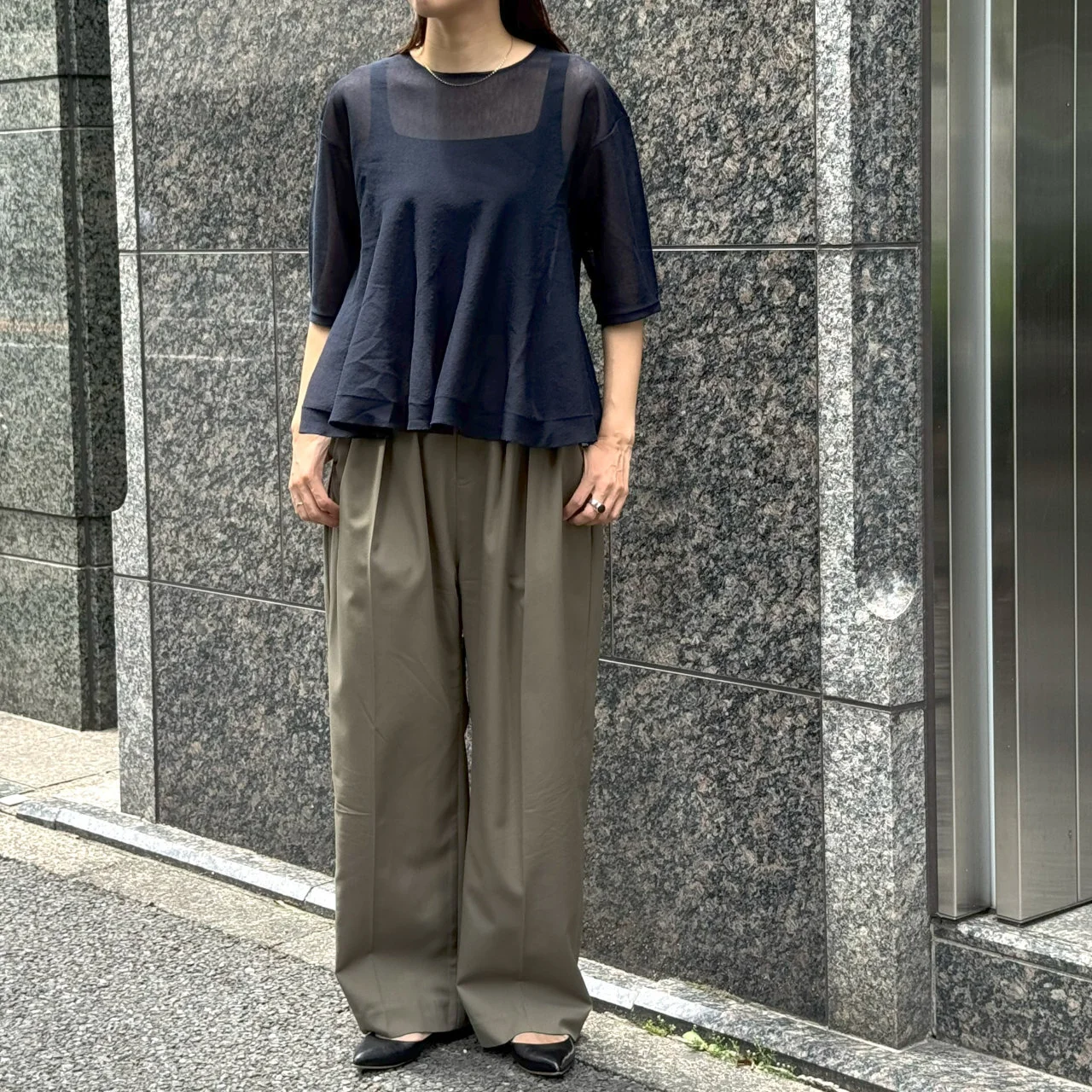 1er Arrondissement
【Marisol別注】シアーペプラムニット