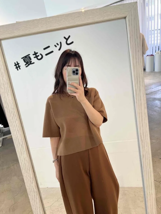 スウェットワイドパンツ