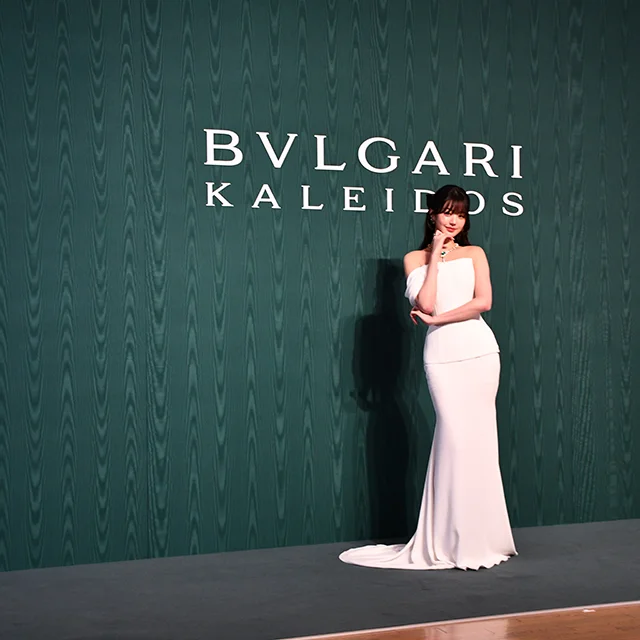 ブルガリカレイドス　国立新美術館　六本木美術館　　イタリアローマブランド　BVLGARI KALEIDOS
取材　フォトコール　セレブティ　豪華芸能人集結　チャン・ウォニョン