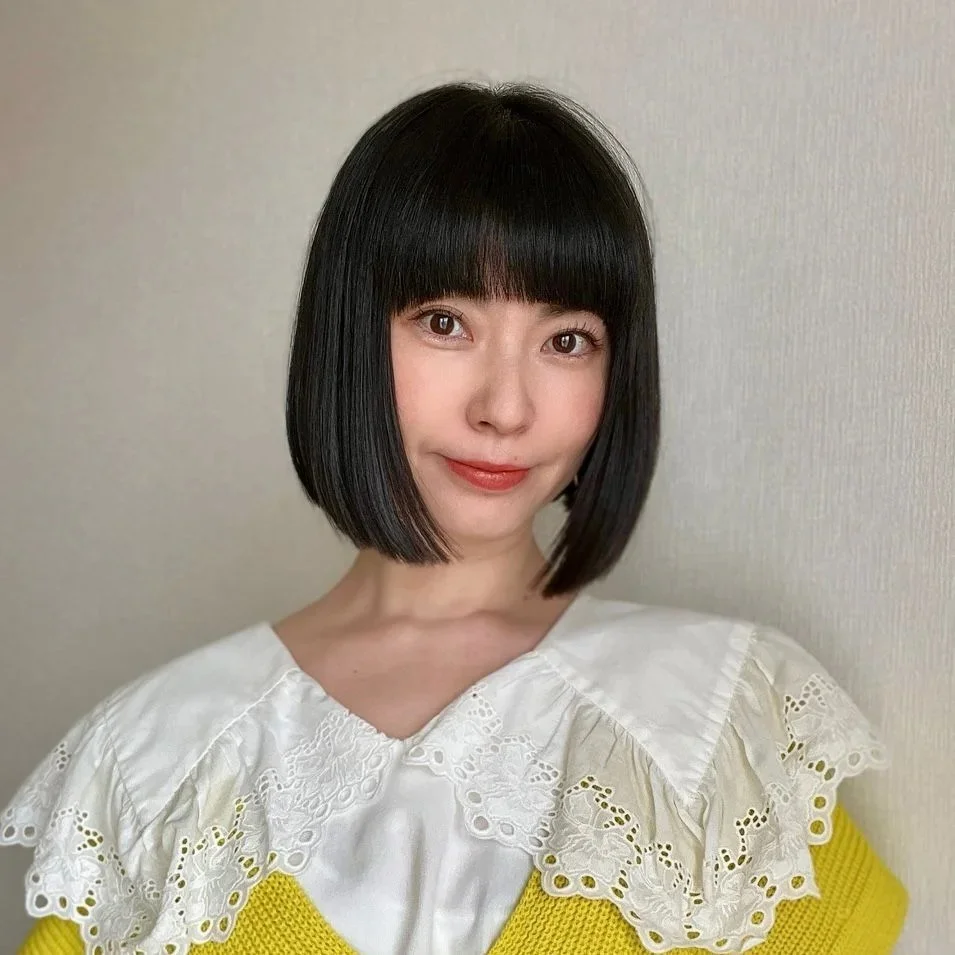 40代に似合う髪型　ボブヘアスタイル人気ランキング８位