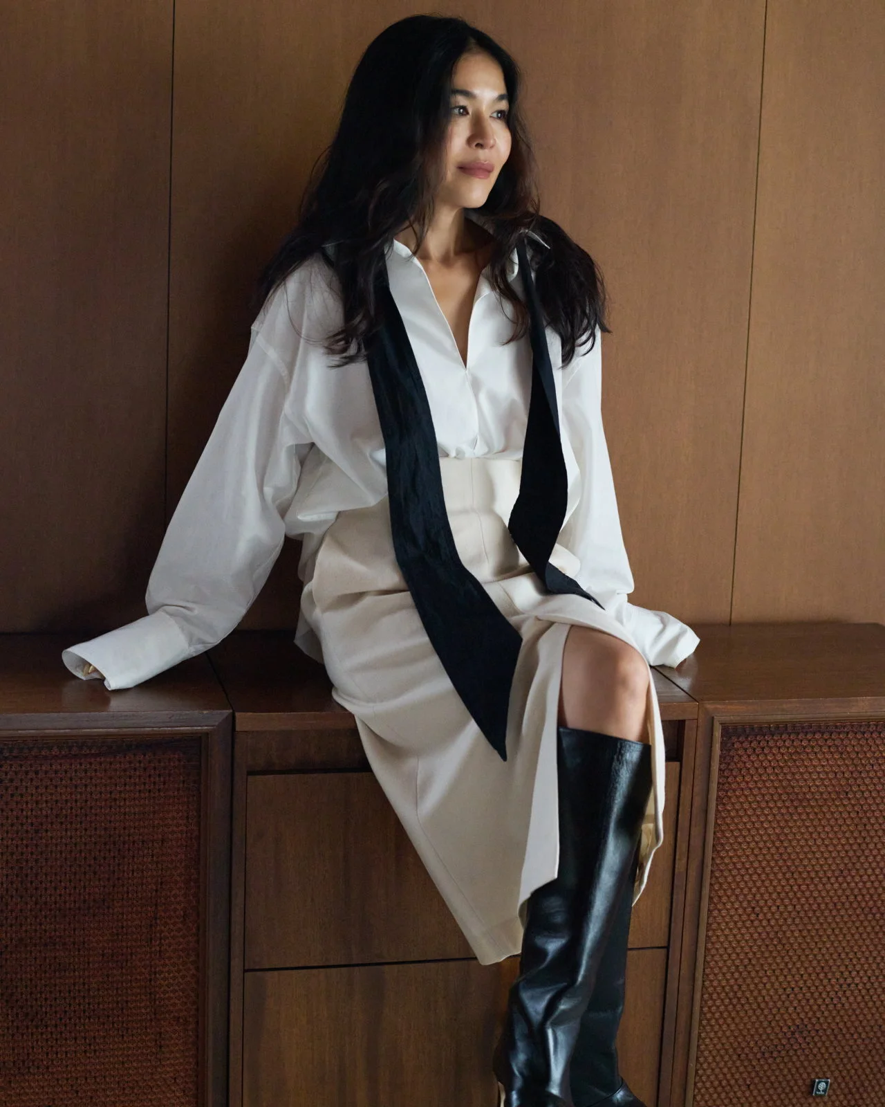 【辻直子さんコラボ】ボウタイシャツ