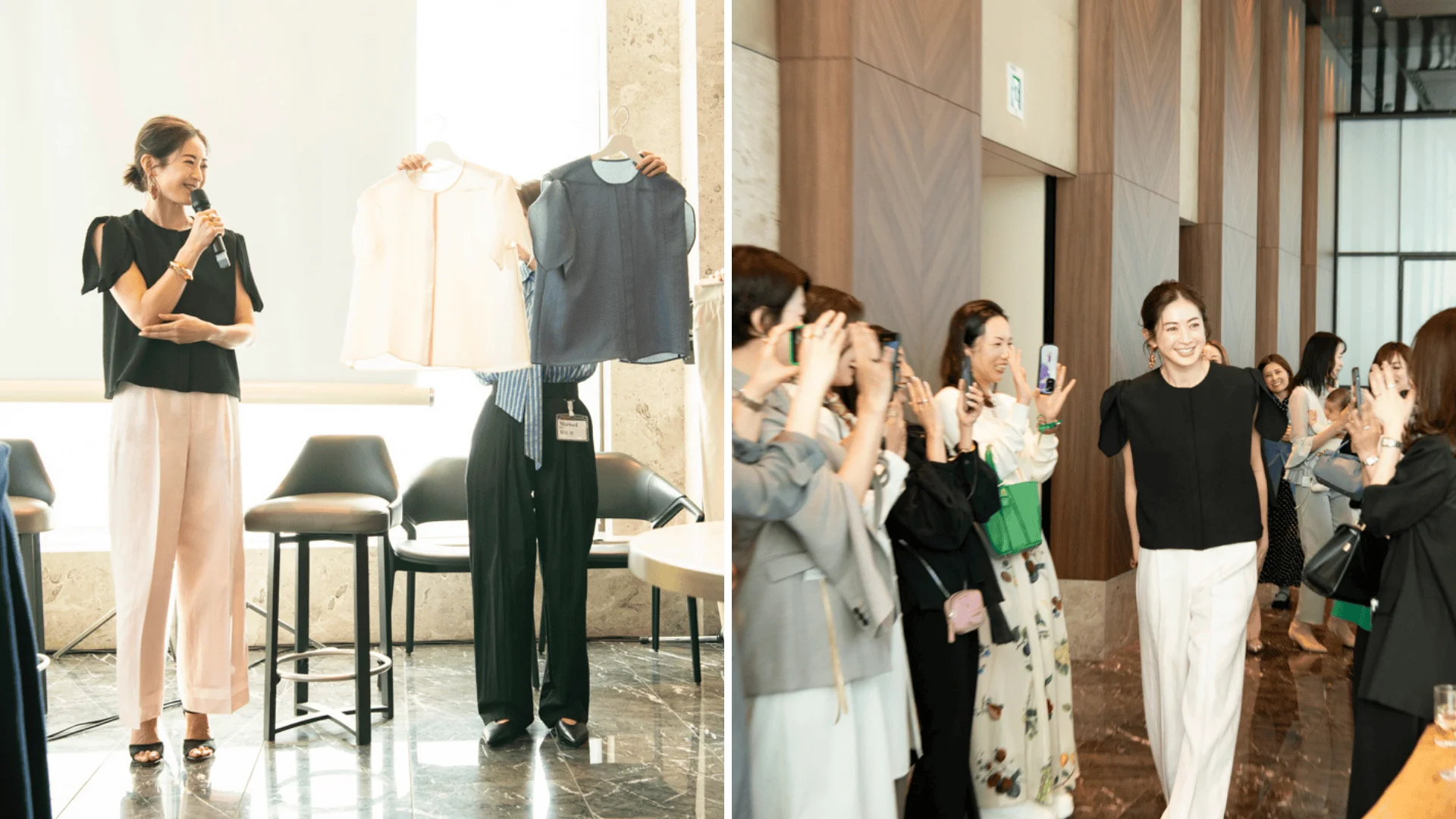 モデル高垣麗子さんのトークショー