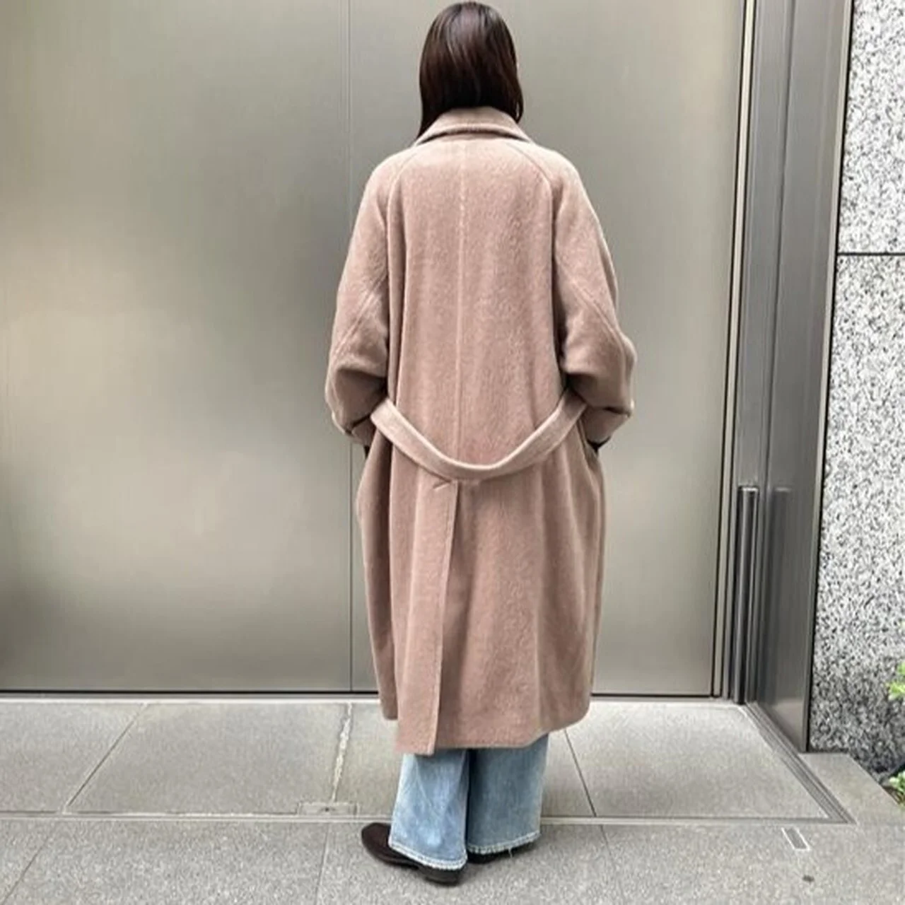 クチュール ド アダムのロングコート　後ろ