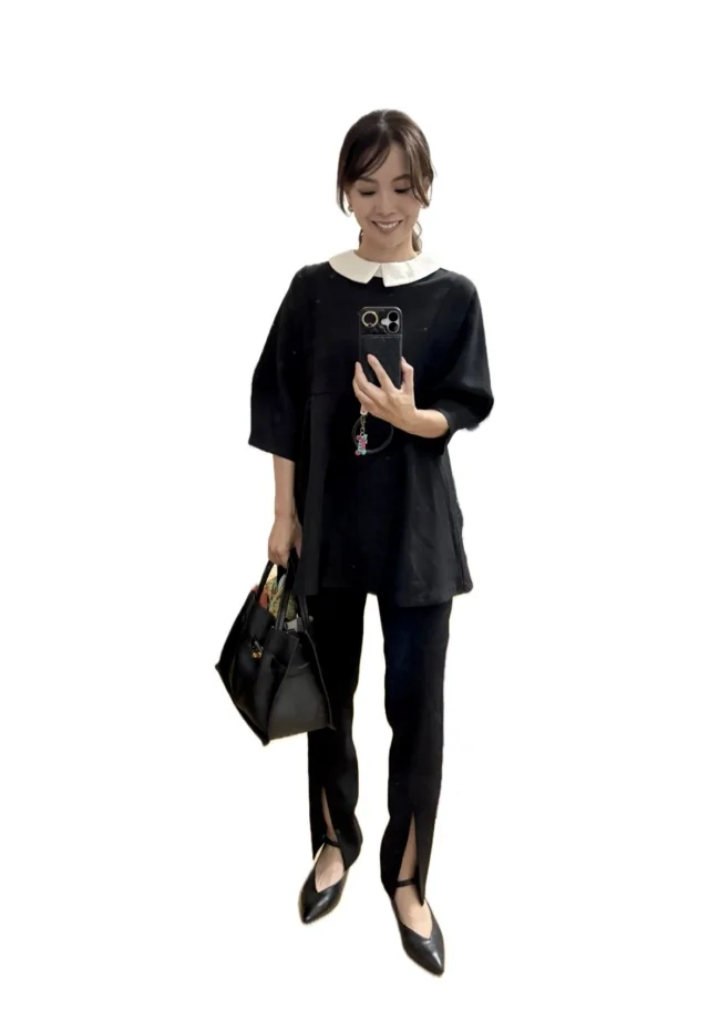 【学校説明会コーデ】SHEIN×UNIQLO×LE PHILできちんと感_1_4-2