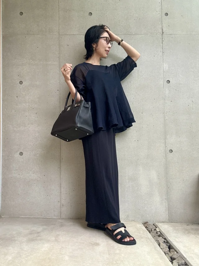 1er Arrondissement 【Marisol別注】シアーペプラムニット　プルミエアロンディスモン
