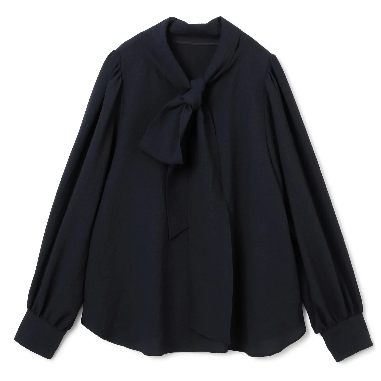 M7days シボ感ボウタイブラウス