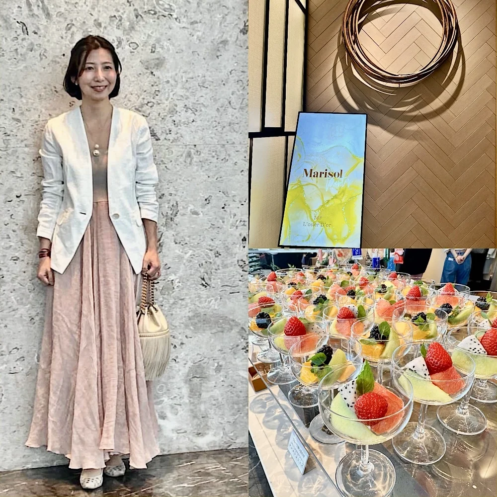 大人の"春色"フェミニンスタイル【AK+1】ワンピースで参加したマリソルオフ会コーデ