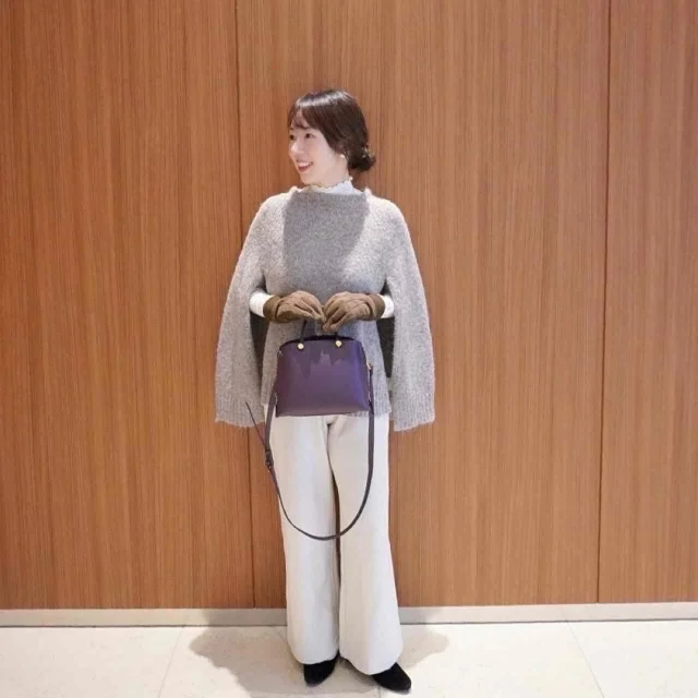 ウォームフリースストレートパンツ