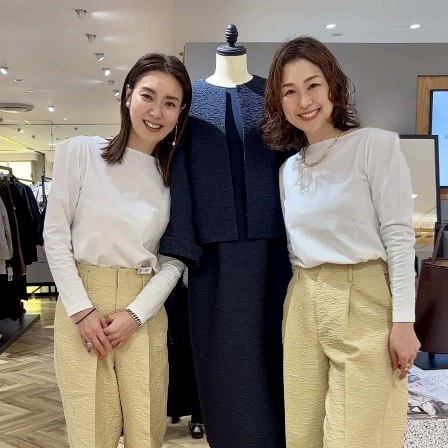 40代春コーデに！体型カバーも叶う東原妙子さん✕M7daysコラボ