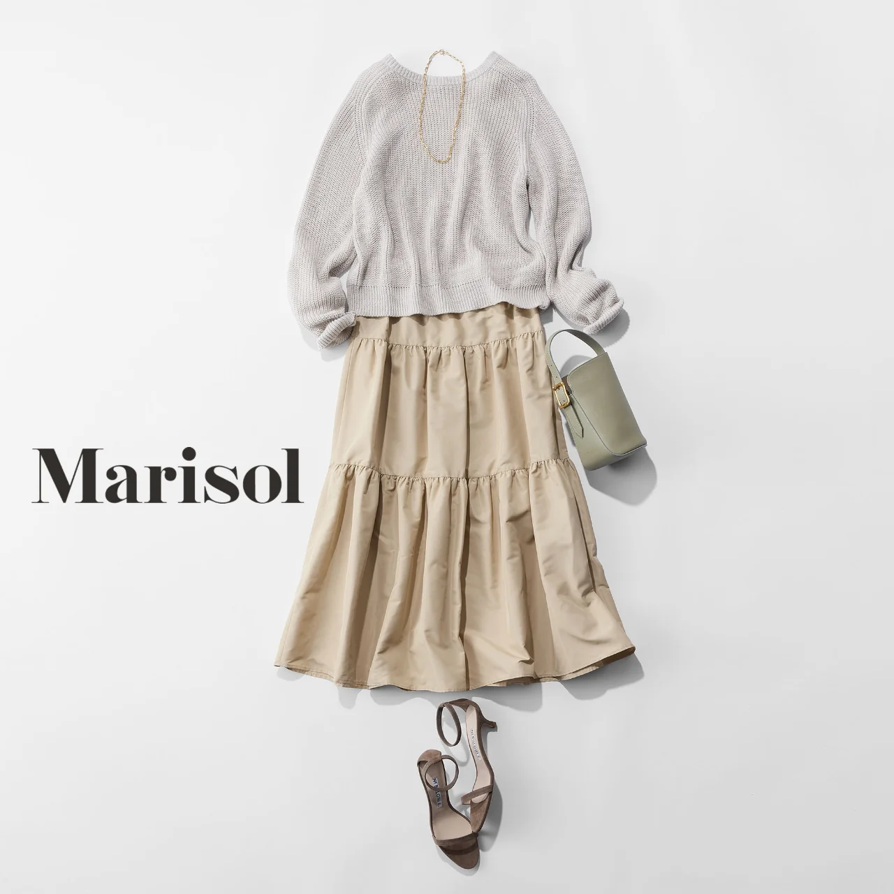 運命の出会いが転がっているかもしれない日は、柔らかワントーンで印象アップ【2026/04/16のコーデ】