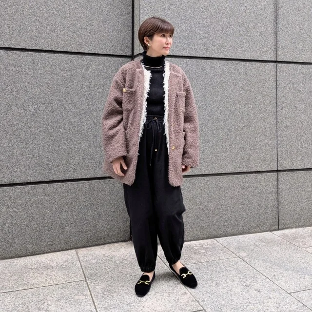 【最高気温別】ベーシックカラーだけで作る防寒コーデ美人見え着こなし実例_1_3