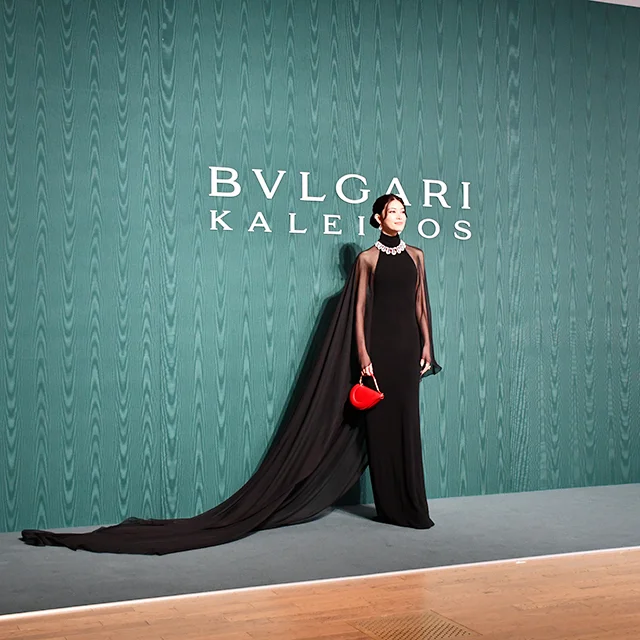 ブルガリカレイドス　国立新美術館　六本木美術館　イタリアローマブランド　BVLGARI KALEIDOS
取材　フォトコール　森星　セレブティ　豪華芸能人集結