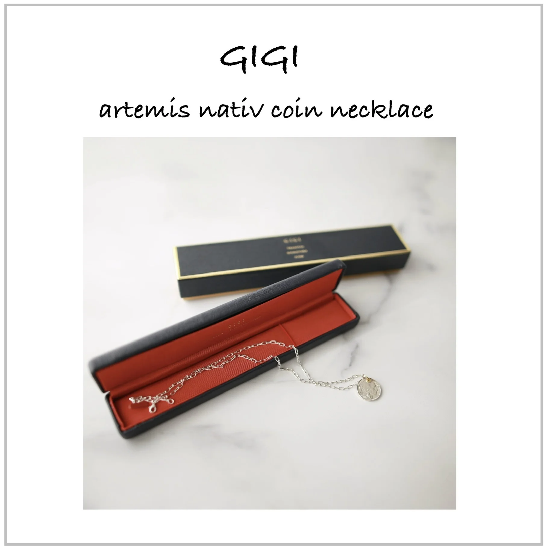 gigi シルバージュエリー　コインネックレス　artemis native coin necklace