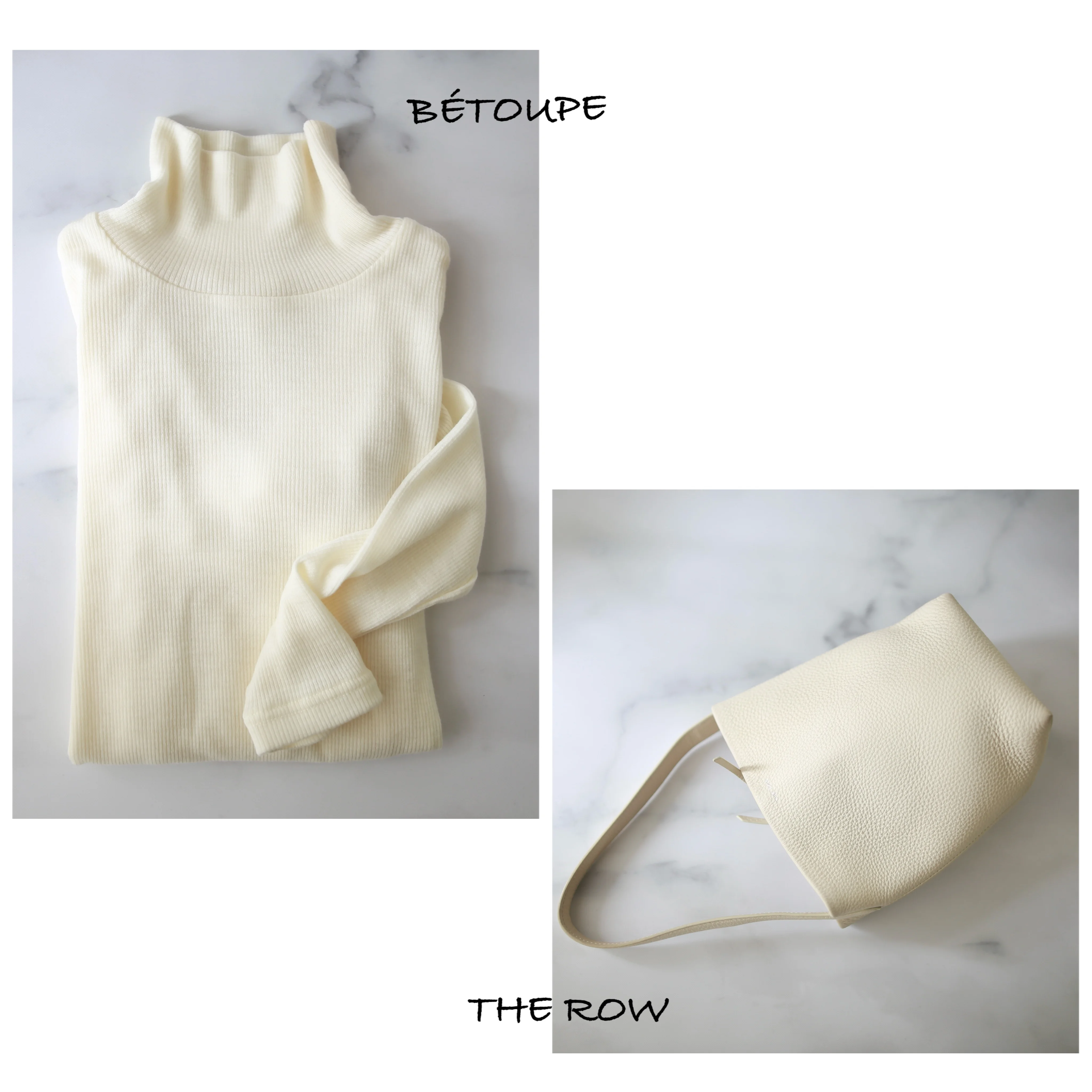 小柄　着こなし術　ホワイト　therow betoupe