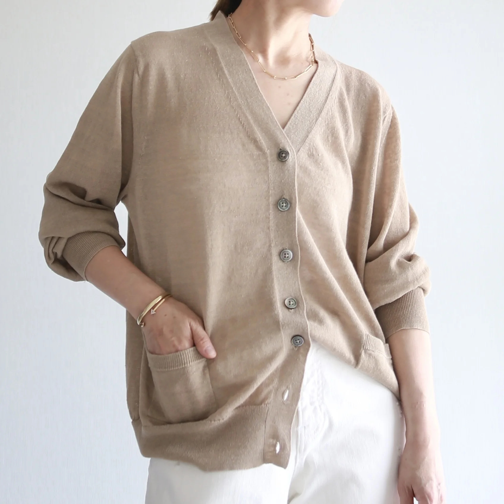 2025SS L'Appartement GOODGRIEF キャップ 小柄コーデ betoupe surt