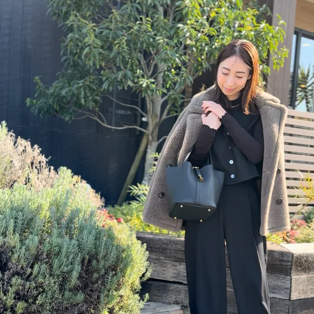 ピコタンを持ったコーデ