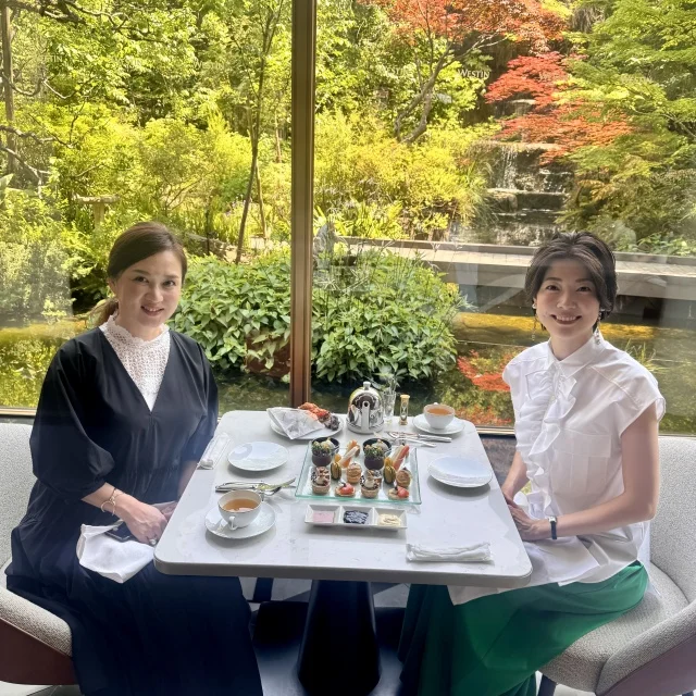 40代の“ホテル映え”コーデ【ウェスティン東京でいただく、和のアフタヌーンティー】_1_1