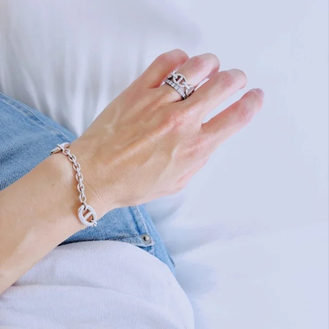 エルメス、hermes、ファランドール、シルバー、エタニティ