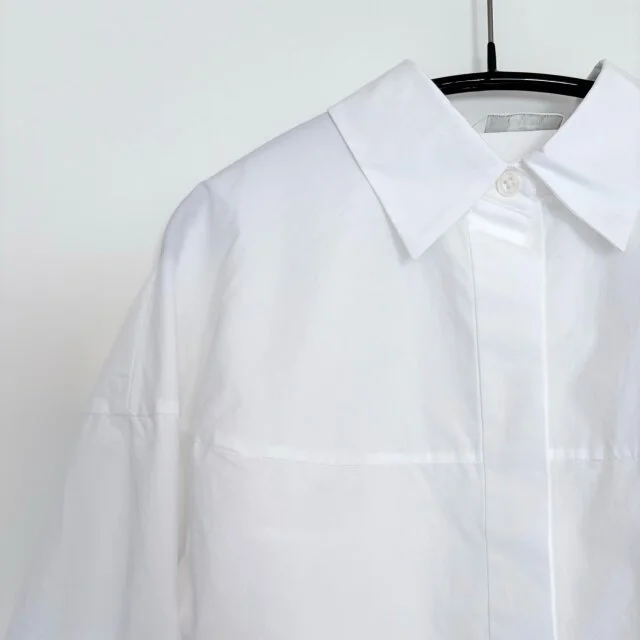 季節の変わり目に活躍！UNIQLO:Cのコットンコクーンシャツ_1_6-2