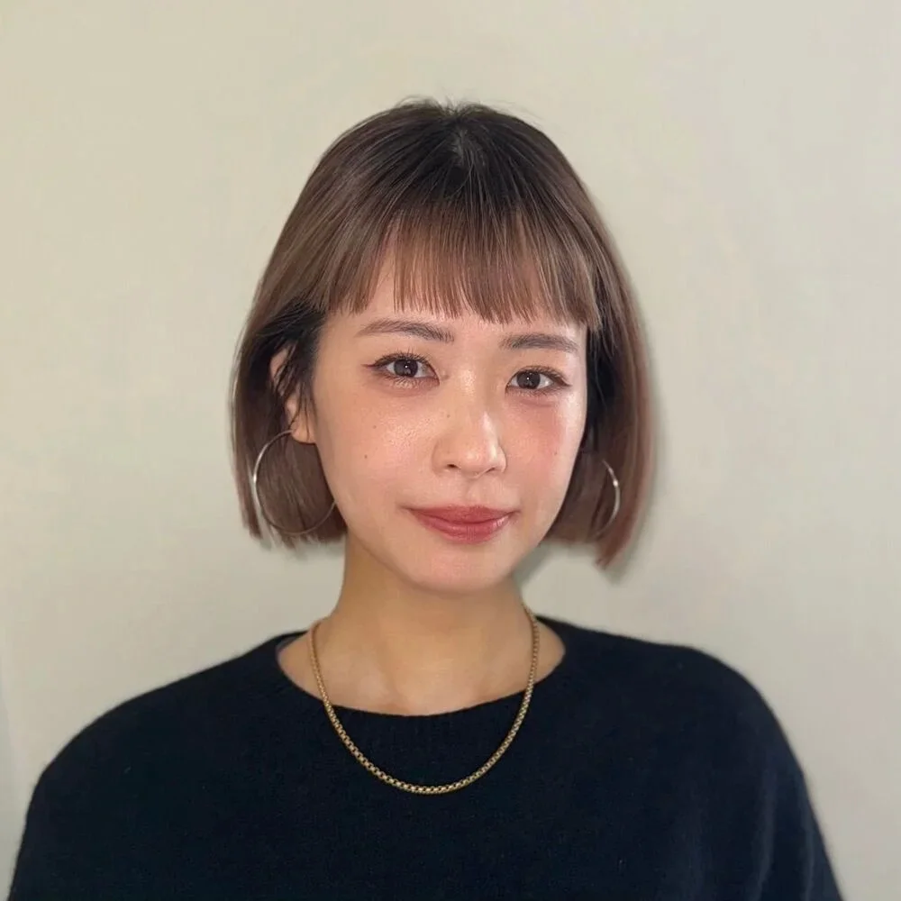 40代に似合う髪型　ボブヘアスタイル人気ランキング４位