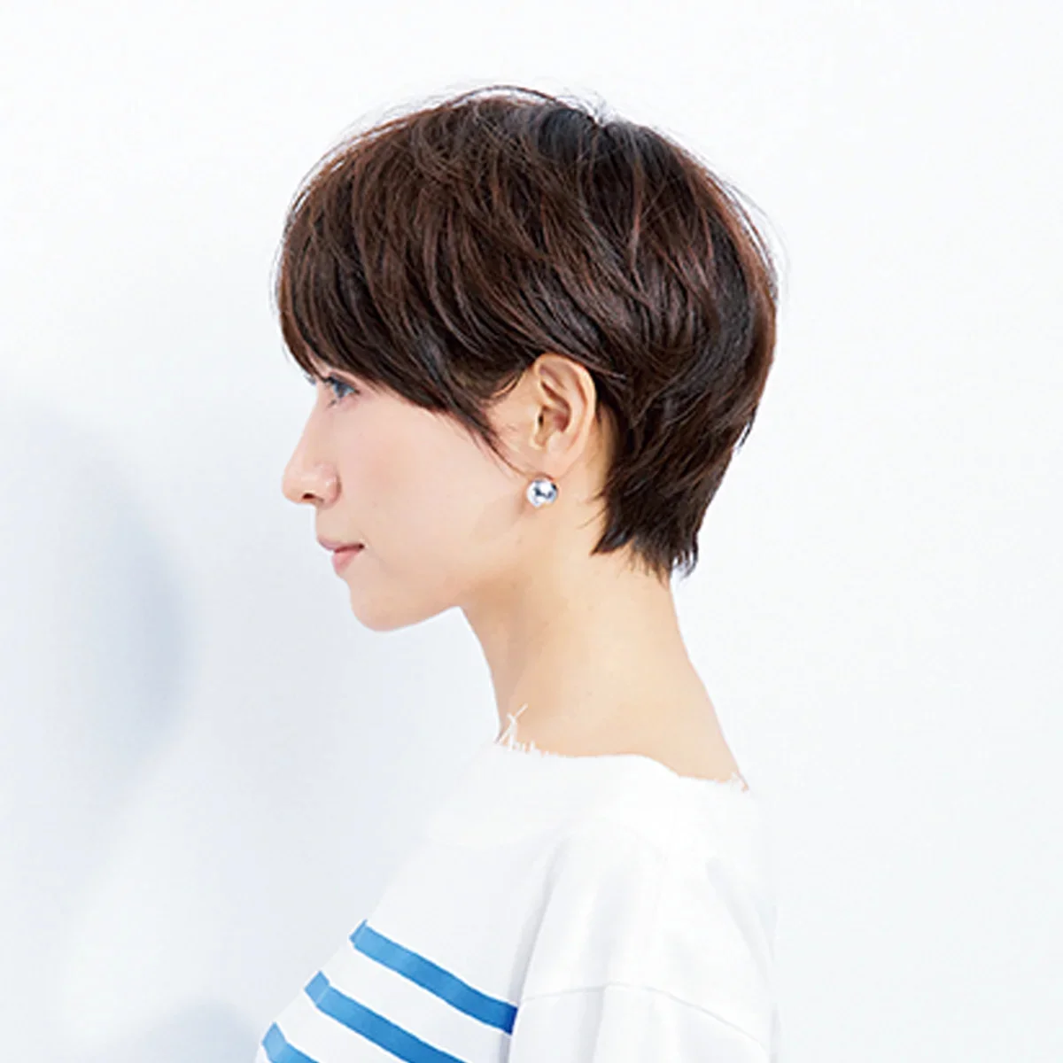 横から見た　40代人気ヘアスタイル９位