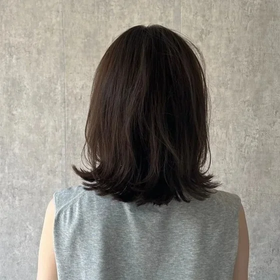 後ろから見た　人気ヘアスタイル6位の髪型