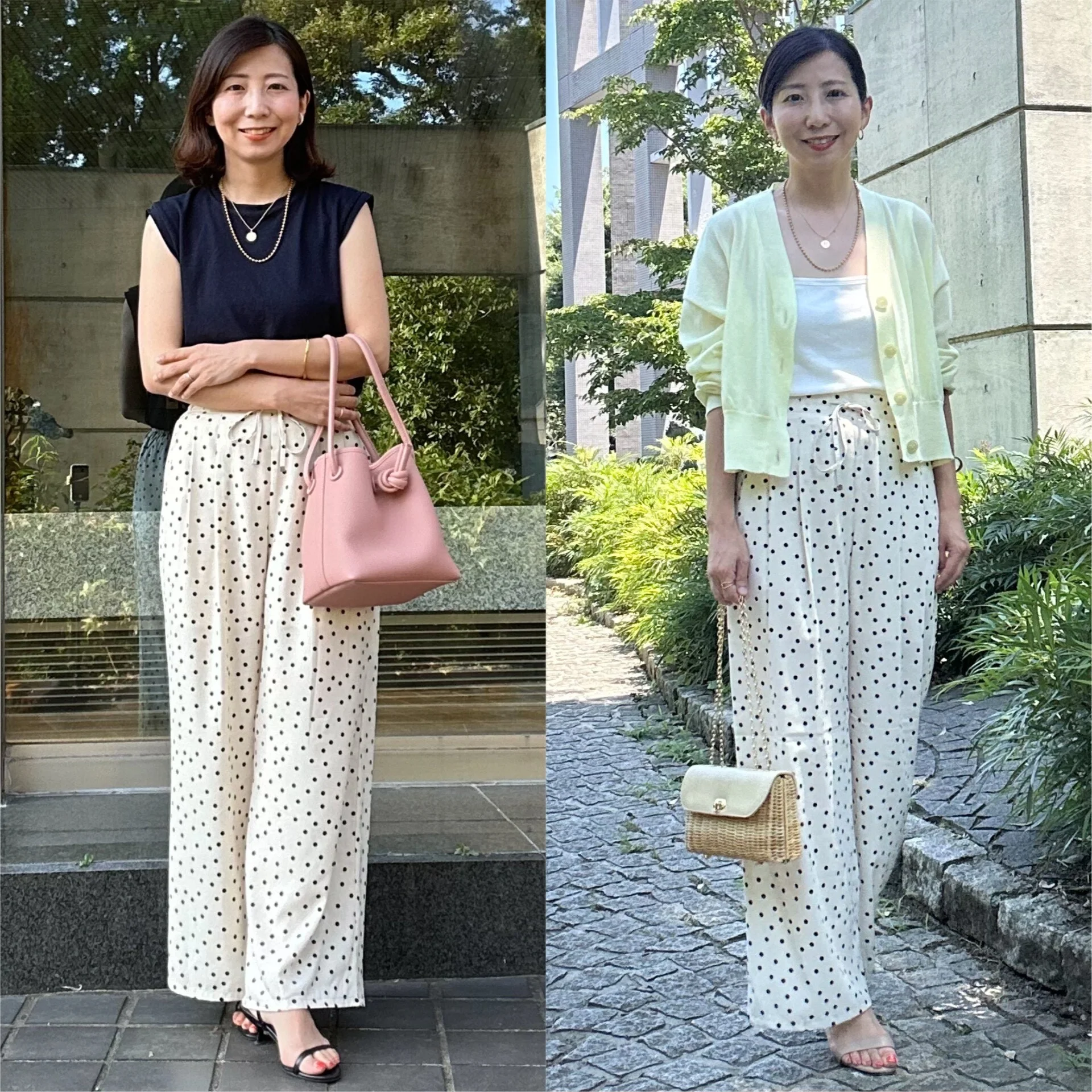 【GU】さらっと涼しい！ドットパンツで大人のリラックス休日コーデ♪