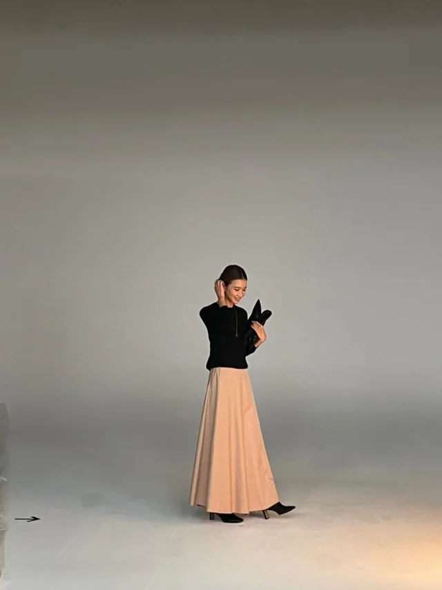 【Marisol onlineの撮影】骨格ストレートに似合うニット・スカート企画！_1_4